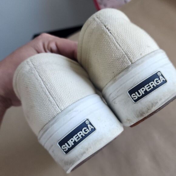 Superga Cream Canvas Sneakers - Picture 3 of 6